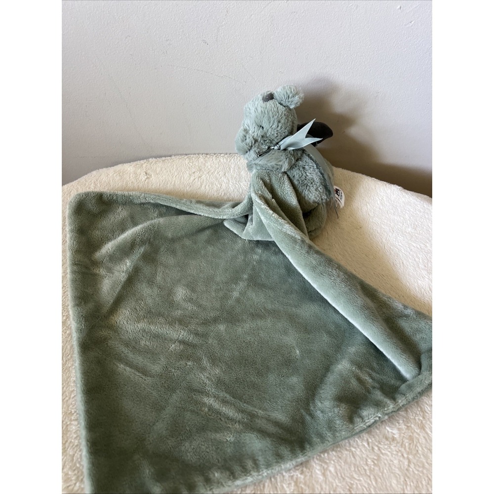 Jellycat Bashful Dragon Lovey Security Blanket Teal  13" Square Nursery Plush